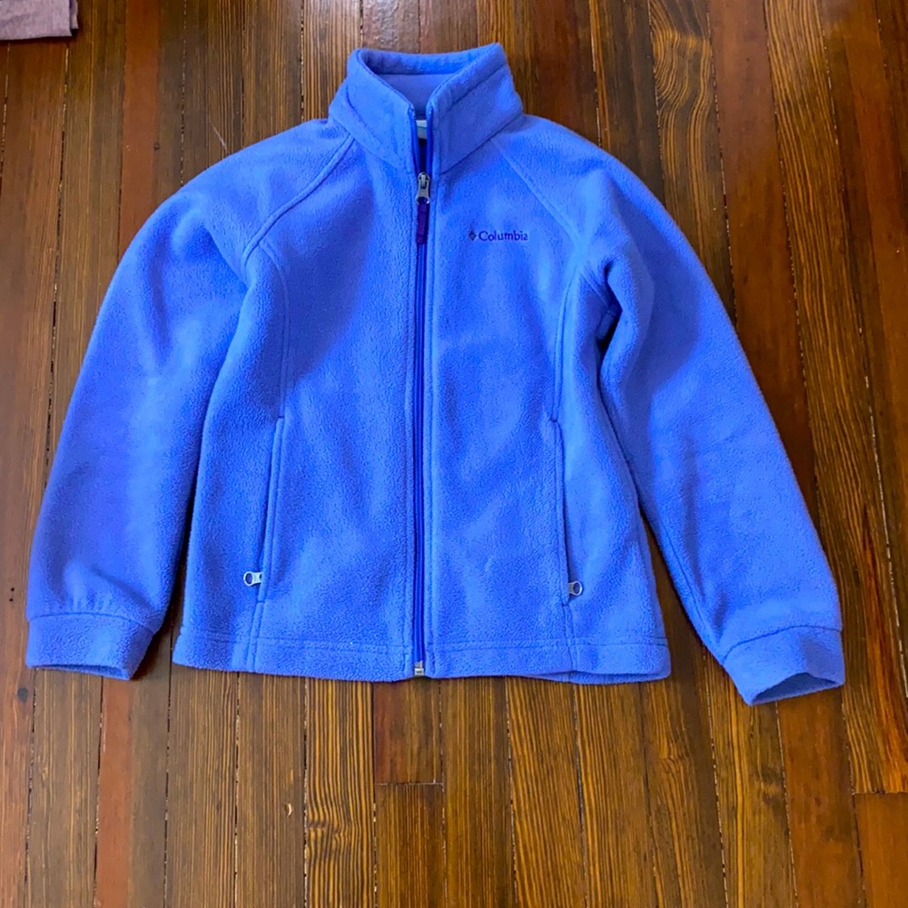 Girls Columbia lavender fleece  jacket size small